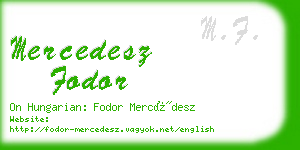 mercedesz fodor business card